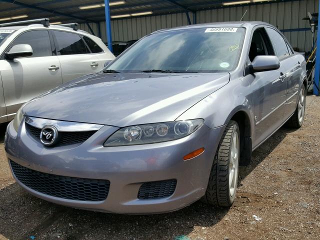 1YVHP80D565M07155 - 2006 MAZDA 6 S GRAY photo 2