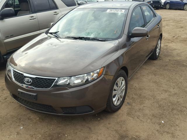 KNAFU4A22D5739088 - 2013 KIA FORTE EX BROWN photo 2