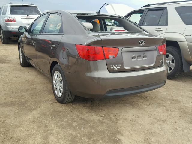 KNAFU4A22D5739088 - 2013 KIA FORTE EX BROWN photo 3