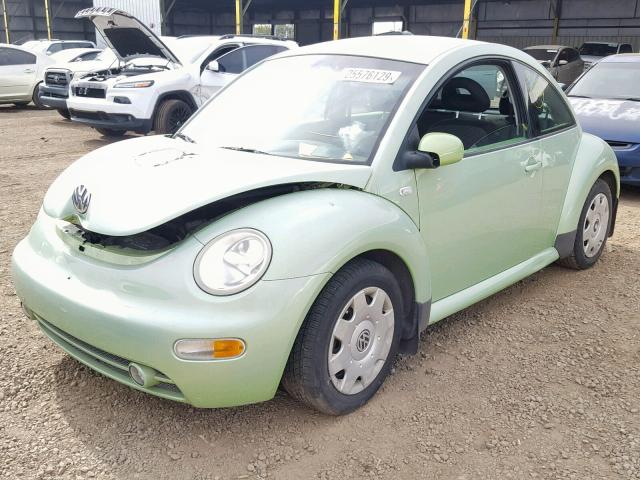 3VWCB21C71M455368 - 2001 VOLKSWAGEN NEW BEETLE Yaşıl foto 2