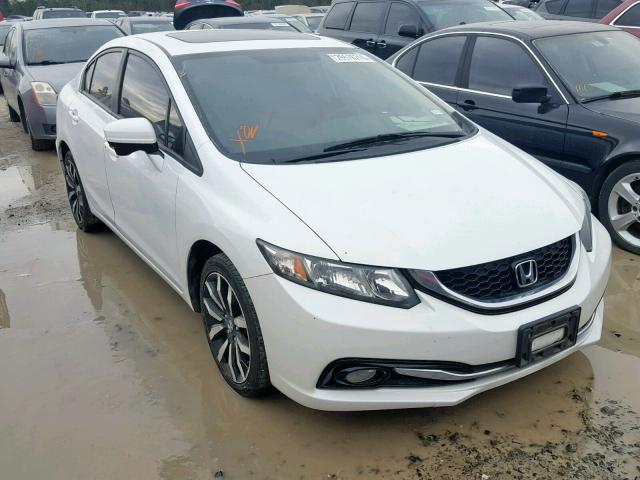 19XFB2F99EE082248 - 2014 HONDA CIVIC EXL WHITE photo 1