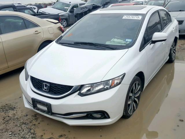 19XFB2F99EE082248 - 2014 HONDA CIVIC EXL WHITE photo 2