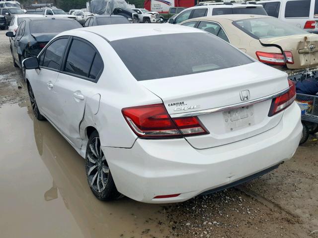 19XFB2F99EE082248 - 2014 HONDA CIVIC EXL WHITE photo 3