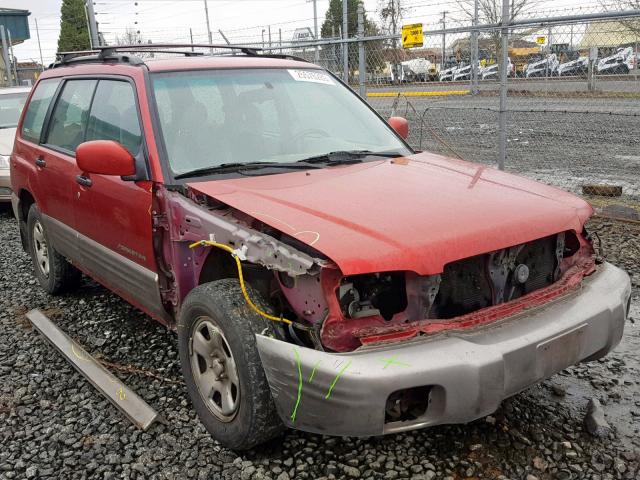 JF1SF65532H734205 - 2002 SUBARU FORESTER S მუქწითელი ფოტო 1