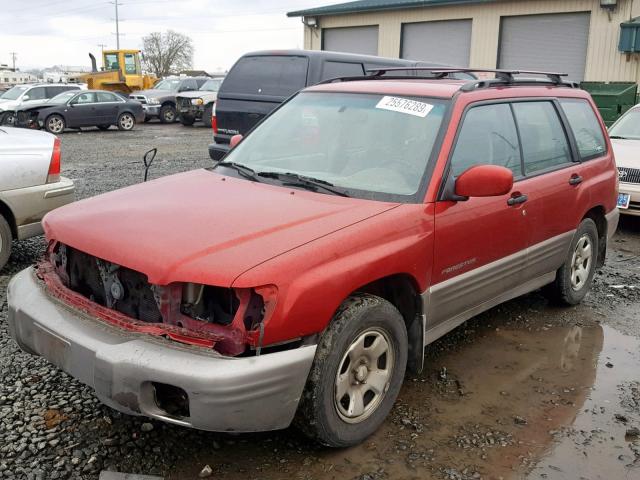 JF1SF65532H734205 - 2002 SUBARU FORESTER S მუქწითელი ფოტო 2