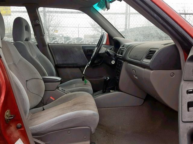 JF1SF65532H734205 - 2002 SUBARU FORESTER S მუქწითელი ფოტო 5
