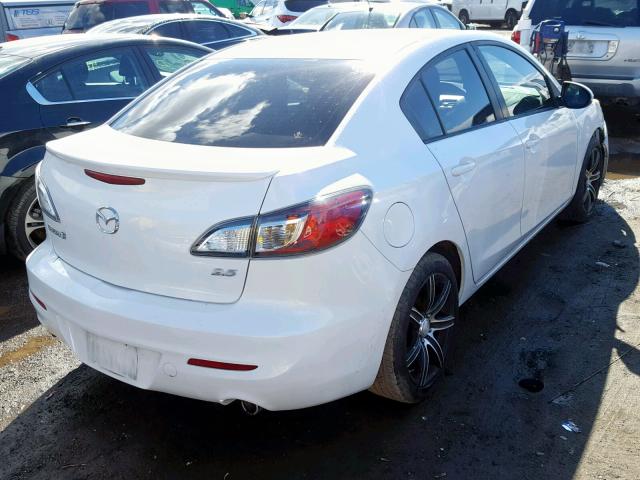 JM1BL1V67C1505776 - 2012 MAZDA 3 S WHITE photo 4