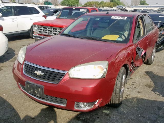 1G1ZU53806F201387 - 2006 CHEVROLET MALIBU LTZ BURGUNDY photo 2