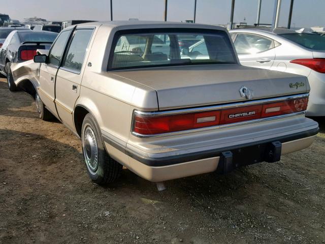 1C3XC46R2LD758023 - 1990 CHRYSLER SALON  BROWN photo 3