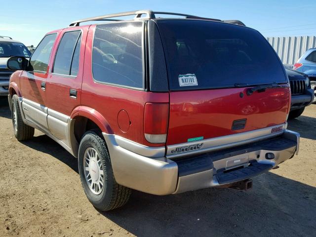 1GKDT13W612162398 - 2001 GMC JIMMY RED photo 3