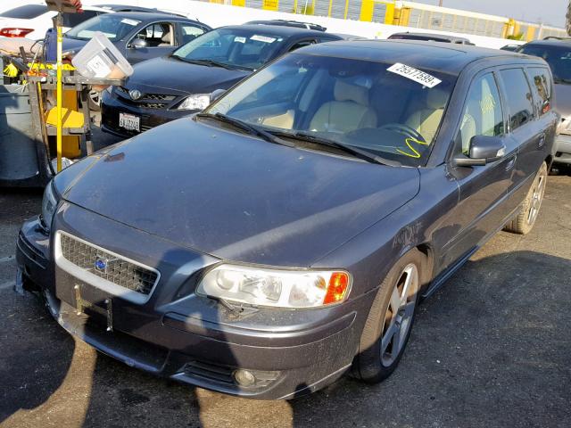 YV1SJ527772628207 - 2007 VOLVO V70 R GRAY photo 2