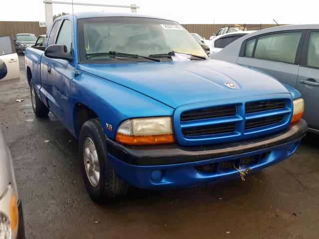 1B7GL22XXWS586666 - 1998 DODGE DAKOTA BLUE photo 1