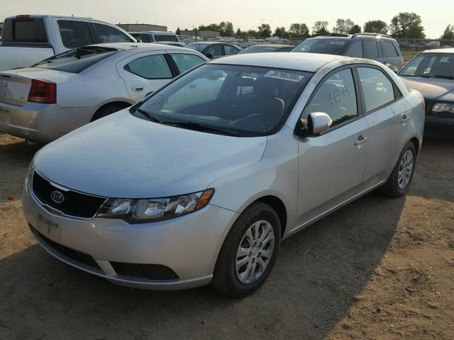 KNAFU4A21A5131753 - 2010 KIA FORTE EX SILVER photo 2