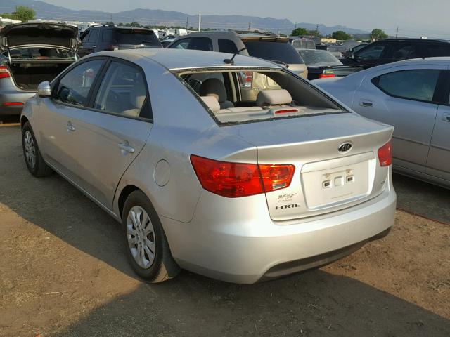 KNAFU4A21A5131753 - 2010 KIA FORTE EX SILVER photo 3