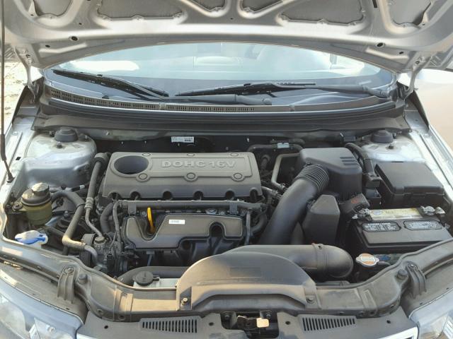 KNAFU4A21A5131753 - 2010 KIA FORTE EX SILVER photo 7