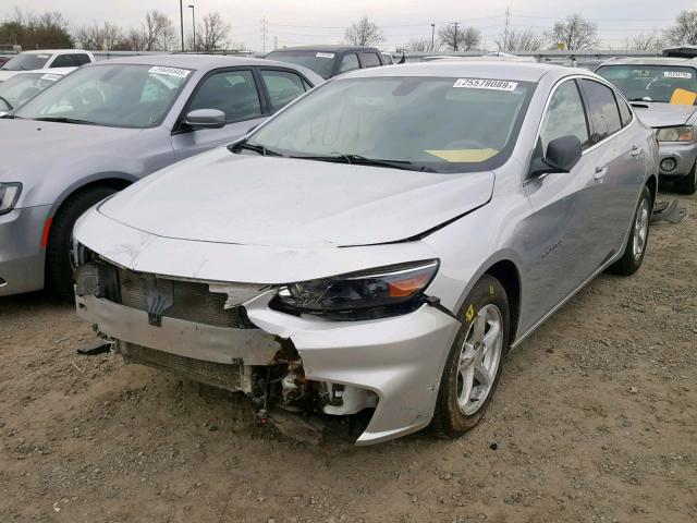1G1ZC5ST4GF208031 - 2016 CHEVROLET MALIBU LS SILVER photo 2
