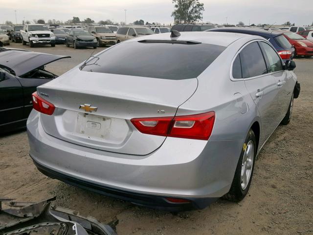 1G1ZC5ST4GF208031 - 2016 CHEVROLET MALIBU LS SILVER photo 4