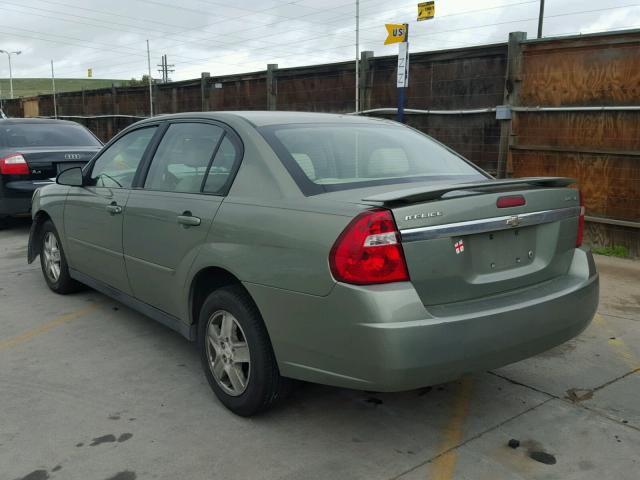1G1ZT52865F267168 - 2005 CHEVROLET MALIBU LS Yaşıl foto 3
