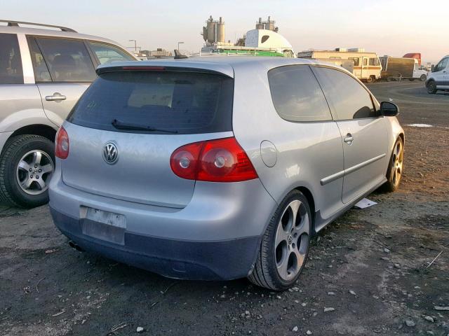 WVWEV71K97W058597 - 2007 VOLKSWAGEN NEW GTI SILVER photo 4