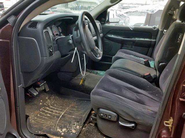 3D7KS28C95G750342 - 2005 DODGE RAM 2500 S მუქწითელი ფოტო 5