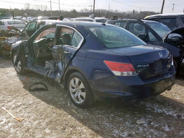 1HGCP2F86AA168966 - 2010 HONDA ACCORD EXL BLUE photo 3