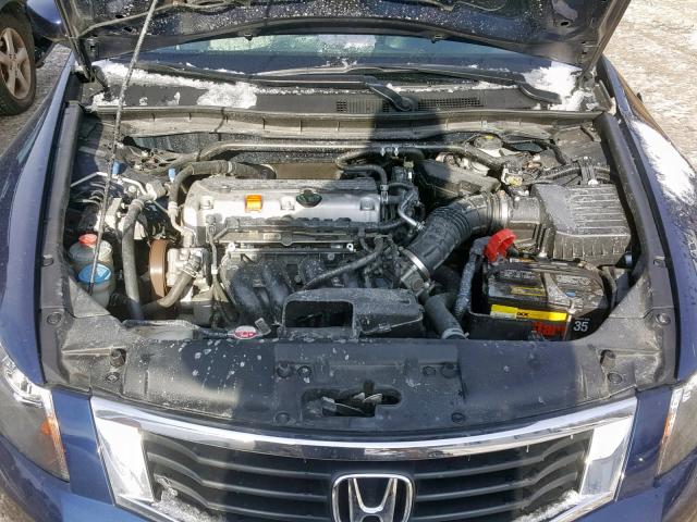 1HGCP2F86AA168966 - 2010 HONDA ACCORD EXL BLUE photo 7