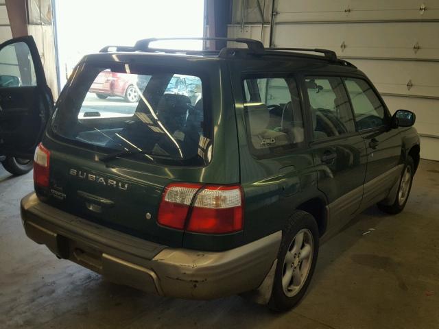 JF1SF65512H722313 - 2002 SUBARU FORESTER S GREEN photo 4