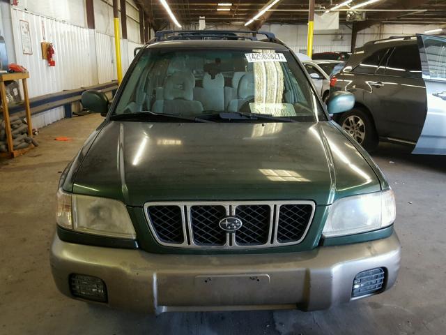 JF1SF65512H722313 - 2002 SUBARU FORESTER S GREEN photo 9