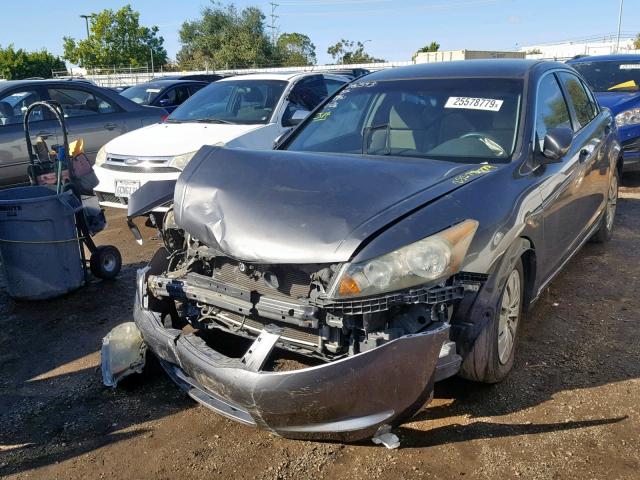 1HGCP26338A082593 - 2008 HONDA ACCORD LX GRAY photo 2