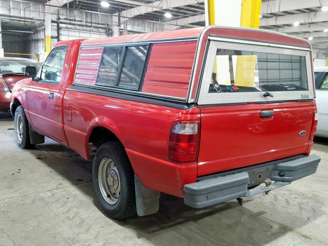 1FTYR10D71PB62668 - 2001 FORD RANGER RED photo 3