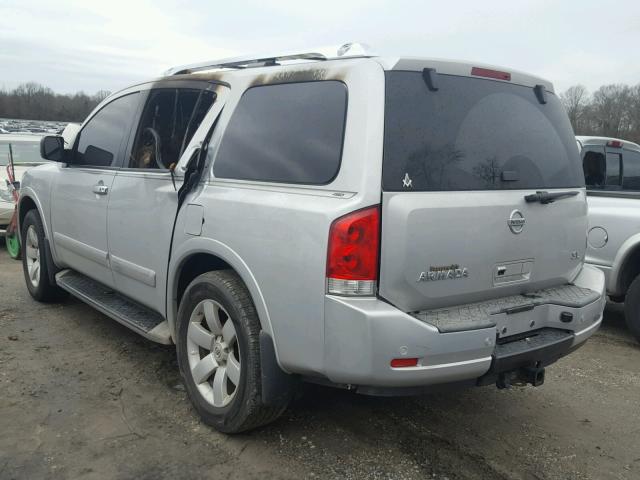 5N1AA0NCXBN611935 - 2011 NISSAN ARMADA SV SILVER photo 3