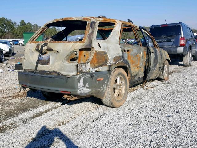 JT6GF10U9X0026653 - 1999 LEXUS RX 300 BURN photo 4