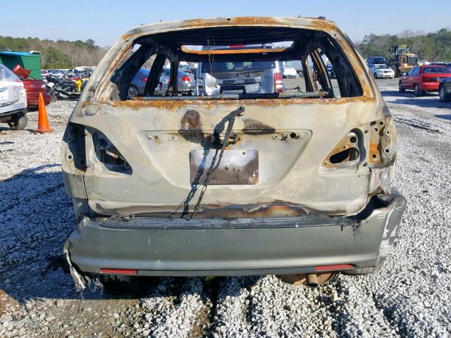 JT6GF10U9X0026653 - 1999 LEXUS RX 300 BURN photo 9