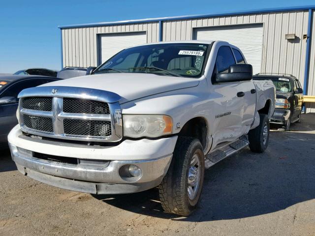 3D7KU28C24G239337 - 2004 DODGE RAM 2500 S WHITE photo 2