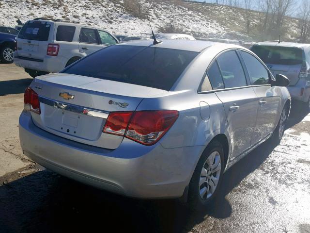 1G1PA5SH1E7260605 - 2014 CHEVROLET CRUZE LS SILVER photo 4