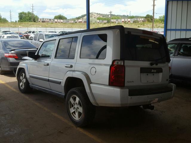 1J8HG48K47C612103 - 2007 JEEP COMMANDER SILVER photo 3