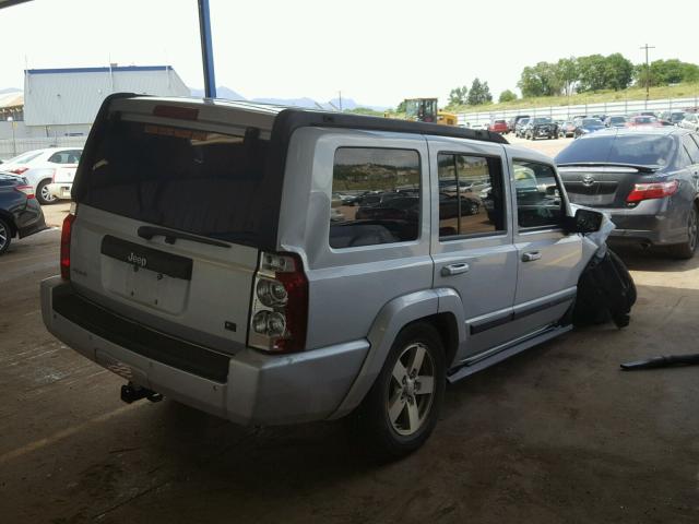 1J8HG48K47C612103 - 2007 JEEP COMMANDER SILVER photo 4
