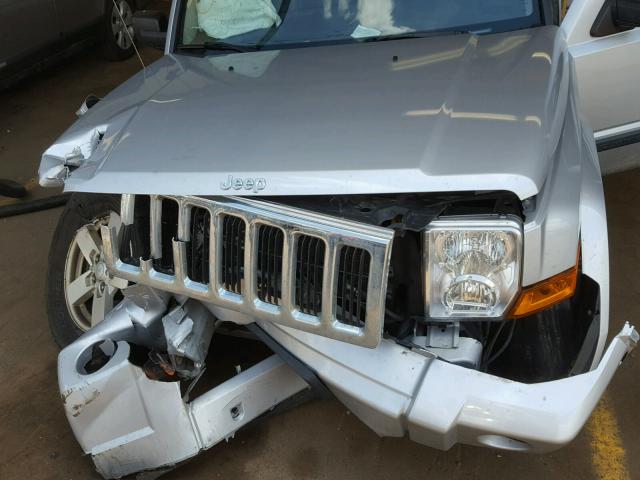 1J8HG48K47C612103 - 2007 JEEP COMMANDER SILVER photo 7