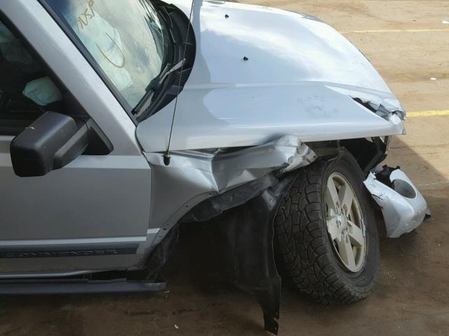 1J8HG48K47C612103 - 2007 JEEP COMMANDER SILVER photo 9