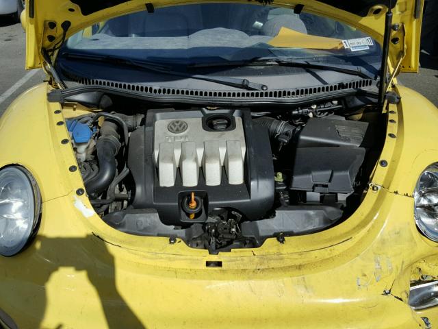 3VWCR31C75M407621 - 2005 VOLKSWAGEN NEW BEETLE Gelb Foto 7