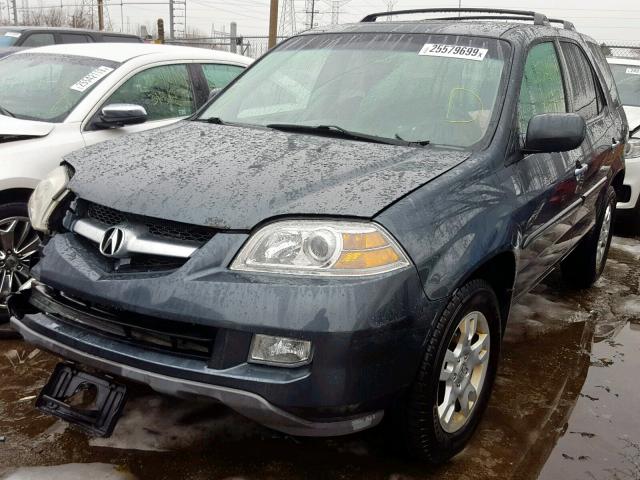 2HNYD18915H518907 - 2005 ACURA MDX TOURIN GRAY photo 2