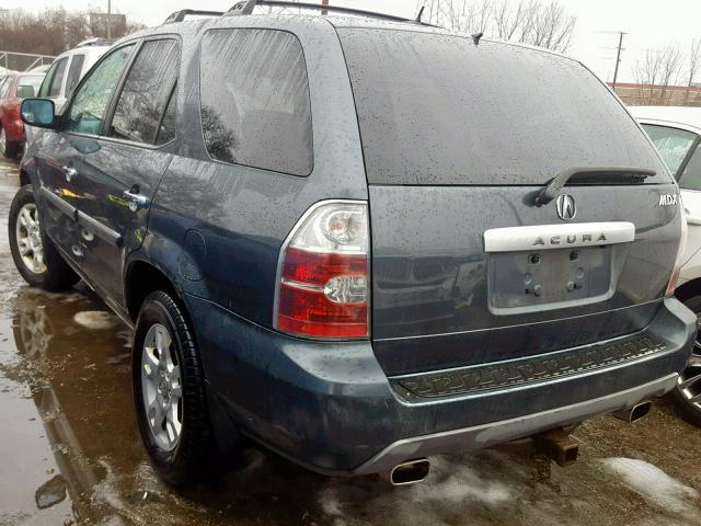 2HNYD18915H518907 - 2005 ACURA MDX TOURIN GRAY photo 3