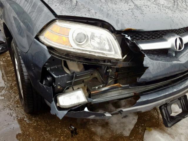 2HNYD18915H518907 - 2005 ACURA MDX TOURIN GRAY photo 9