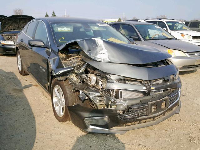 1G1ZB5ST4JF178846 - 2018 CHEVROLET MALIBU LS ნაცრისფერი ფოტო 1