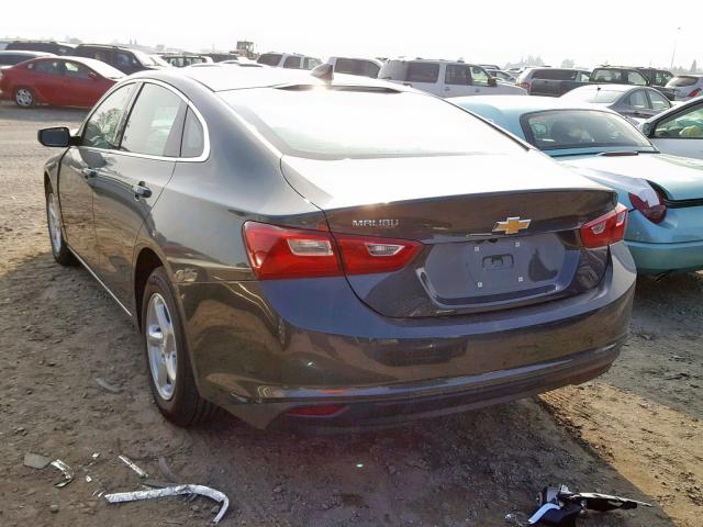 1G1ZB5ST4JF178846 - 2018 CHEVROLET MALIBU LS ნაცრისფერი ფოტო 3