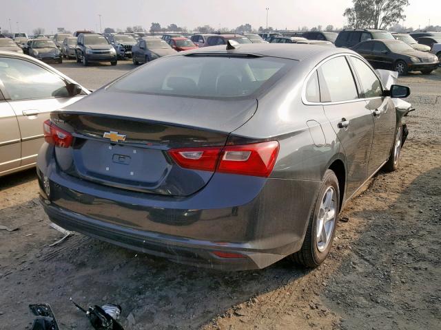 1G1ZB5ST4JF178846 - 2018 CHEVROLET MALIBU LS ნაცრისფერი ფოტო 4