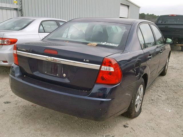 1G1ZS57FX7F285671 - 2007 CHEVROLET MALIBU LS BLUE photo 4