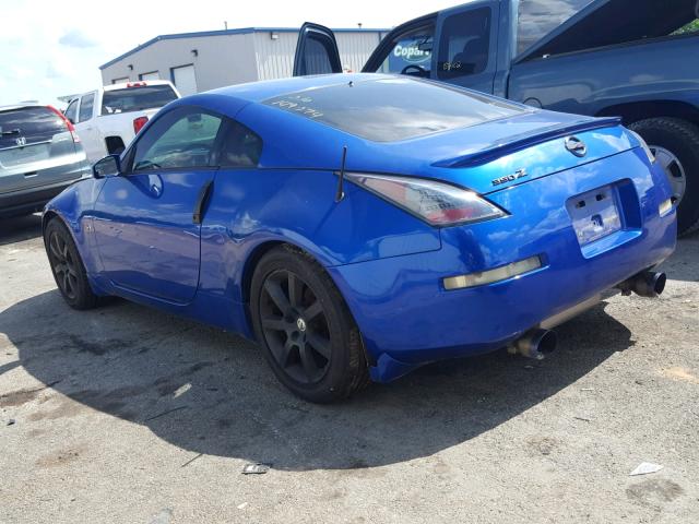 JN1AZ34E83T021752 - 2003 NISSAN 350Z COUPE BLUE photo 3