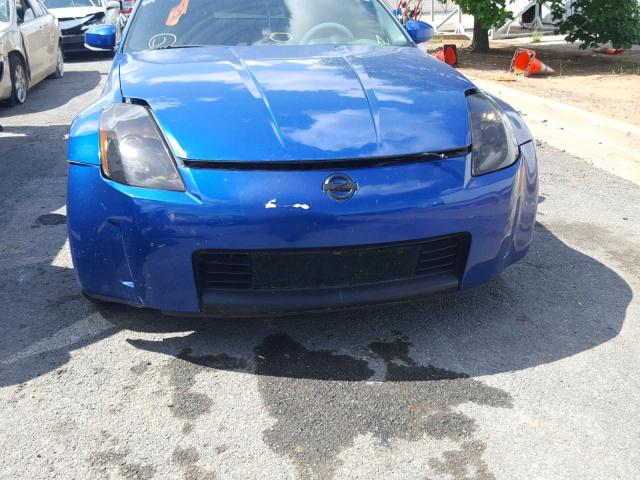 JN1AZ34E83T021752 - 2003 NISSAN 350Z COUPE BLUE photo 9