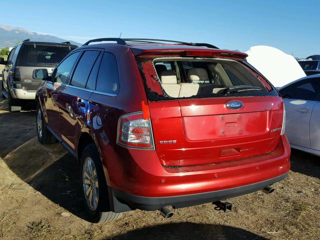 2FMDK39C98BA79149 - 2008 FORD EDGE LIMIT RED photo 3